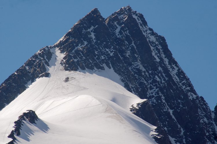 Approach to the Summit of the Gross Glockner - highest mountain in Austria