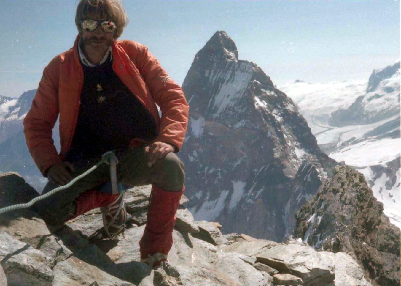 Il Cervino ( Matterhorn ) from summit of Dent d'Herens