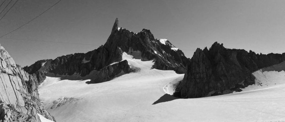 Aiguille du Geant above Courmayeur