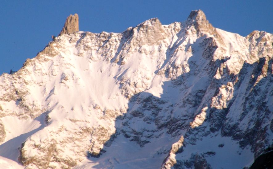 Aiguille du Geant above Courmayeur