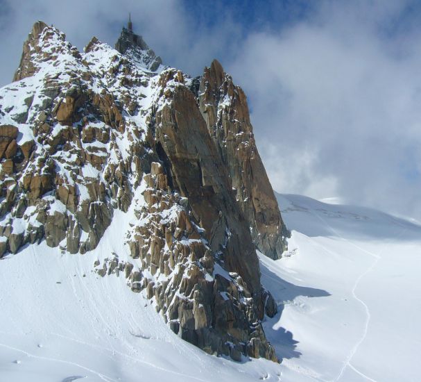 Aiguille du Midi in the French Alps at Chamonix