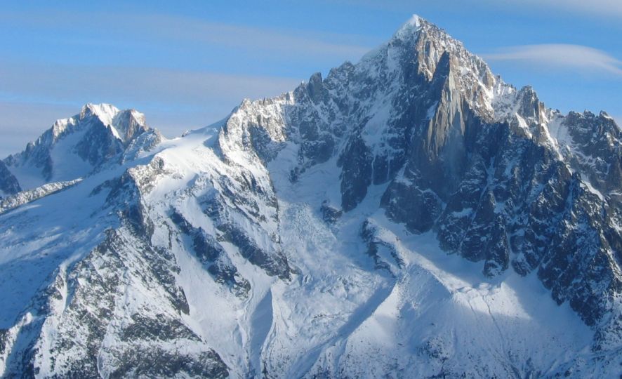 Aiguille Verte in the Mont Blanc Massif