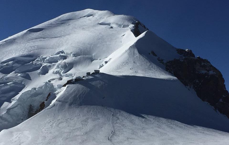 Refuge Vallot on the Normal route of ascent on Mont Blanc