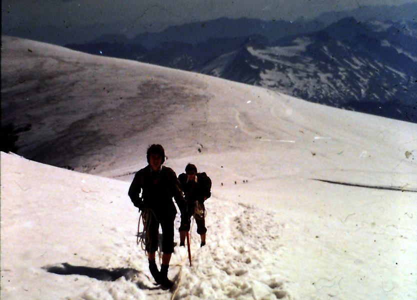 View from summit arete of the Gross Venediger