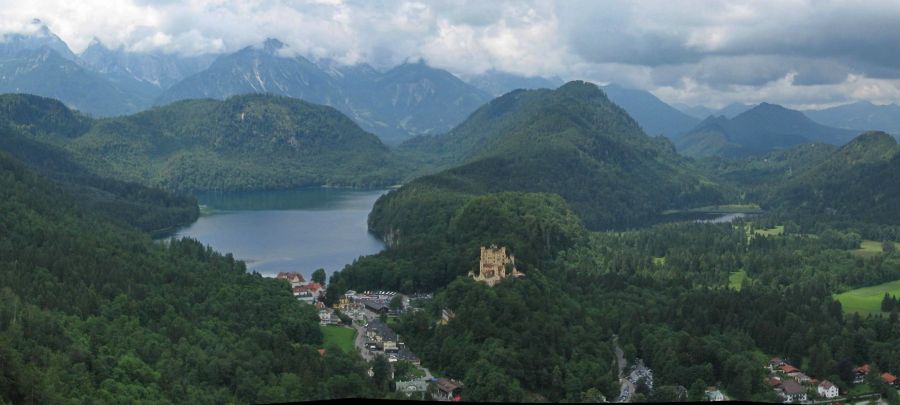 Neuschwanstein Castle in the Bavarian Region of Germany