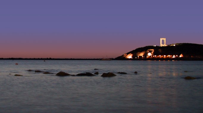 Sunset on the Island of Naxos in Greece