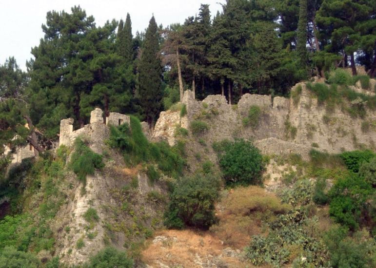 The Castle at Parga on the Ionian Coast of Greece