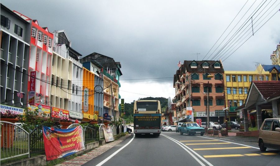 Brinchang in Cameron Highlands in Peninsular Malaysia