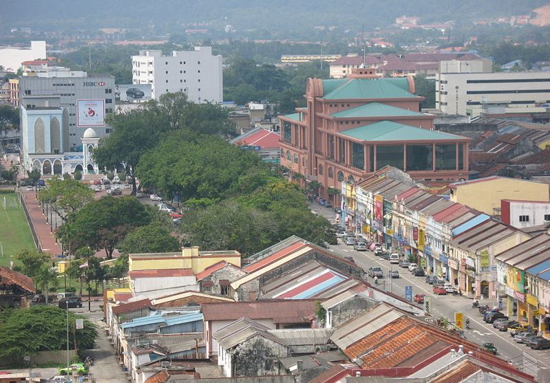 City centre of Kuantan on the East Coast of Peninsular Malaysia