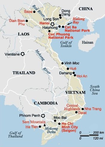 Map of Vietnam