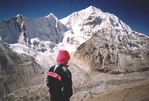 An account and photographs of a trek in the Nepal Himalaya up the Arun Valley and across the Shipton Pass into the isolated Barun Valley to visit Makalu Base Camp. Includes an ascent to 6000 metres above Advanced Base Camp.