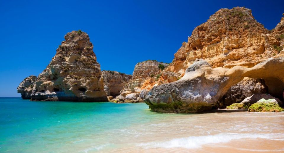 Praia da Marinha in The Algarve in Southern Portugal