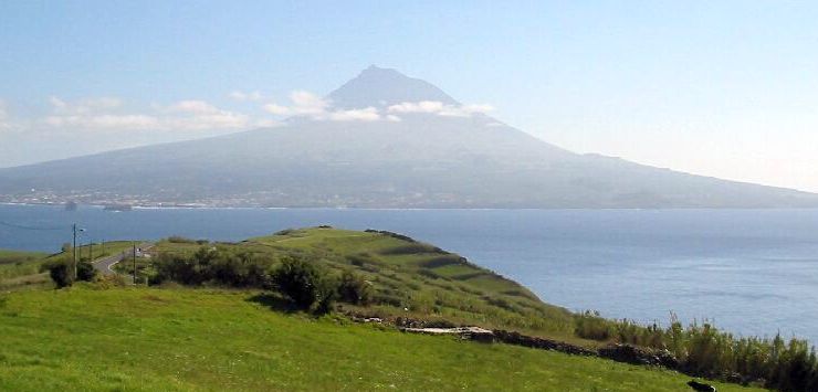 Mount Pico in the Azores of Portugal