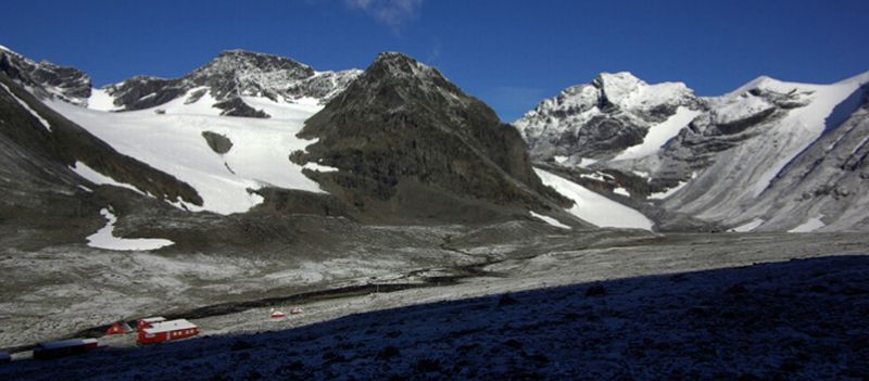 Glaciers at Kebnekaise in arctic Sweden