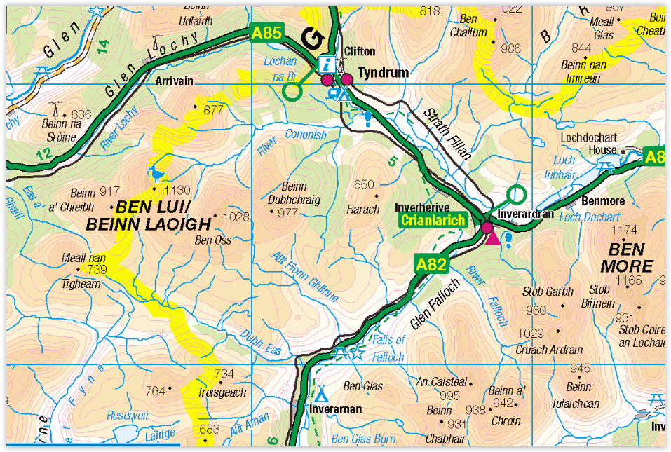 Location Map of An Caisteal