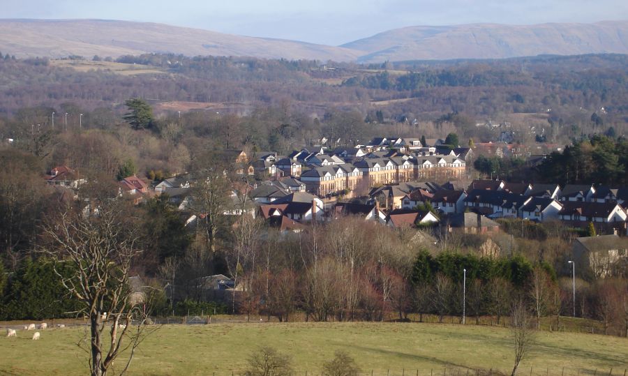 Mains Estate beneath the Campsie Fells