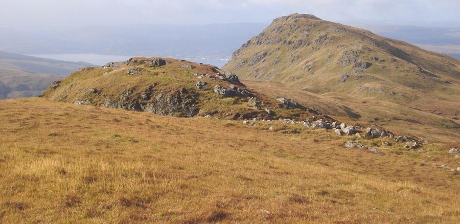 Summit Ridge of Binnein an Fhidhleir in the Southern Highlands of Scotland