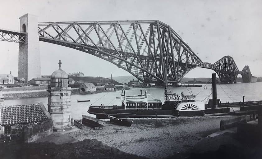 Forth Road Bridge - old photo - 1870