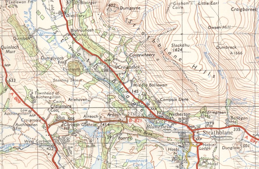 Map of Blanefield