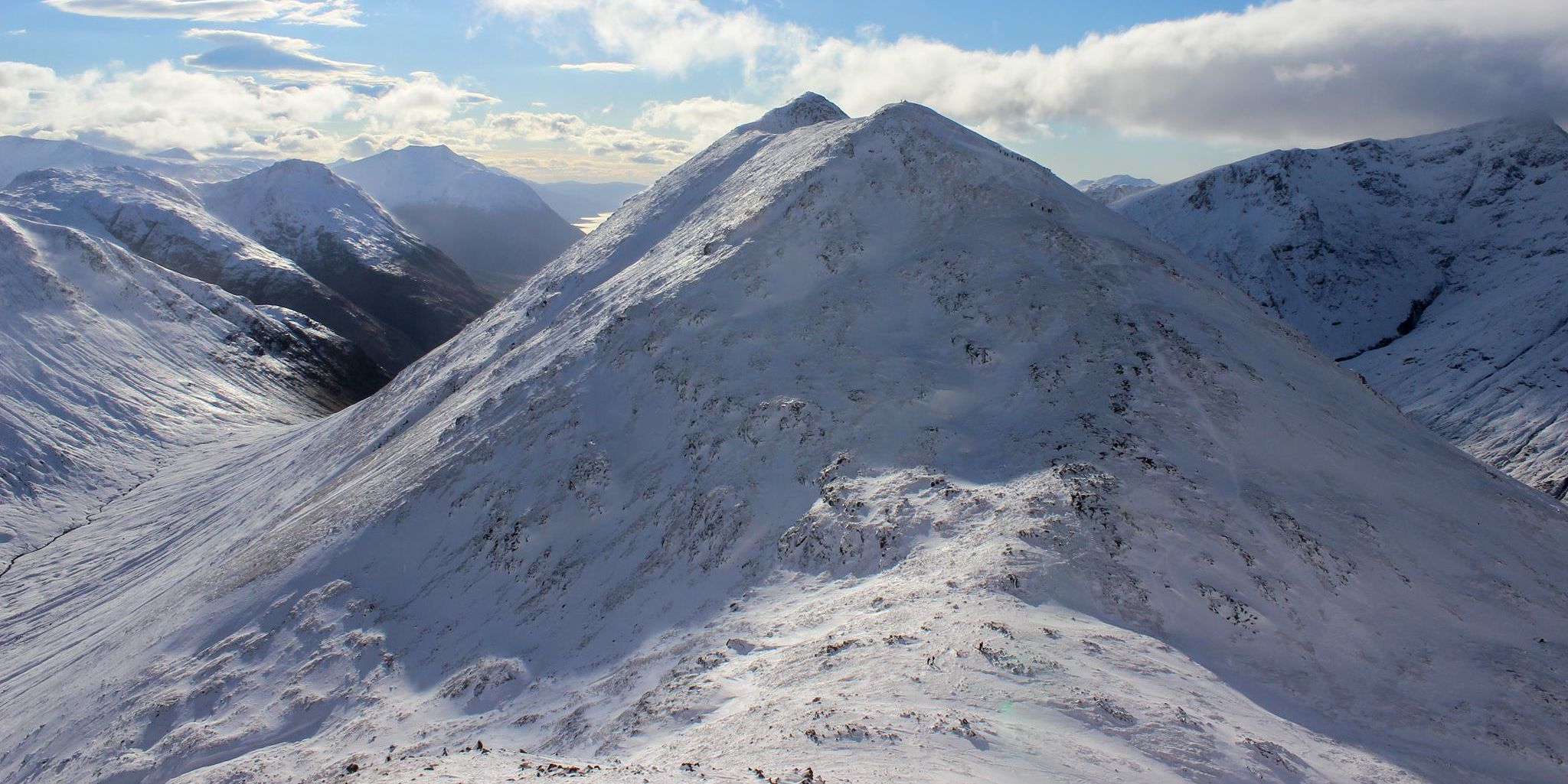 Stob Dubh on Buachaille Etive Beag ( The Little Shepherd ) in Glencoe in the Highlands of Scotland