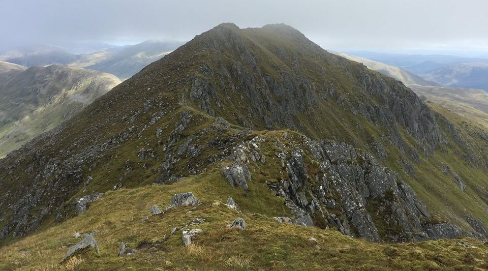 Mullach an Dheiragain from Sgurr nan Ceathreamhnan