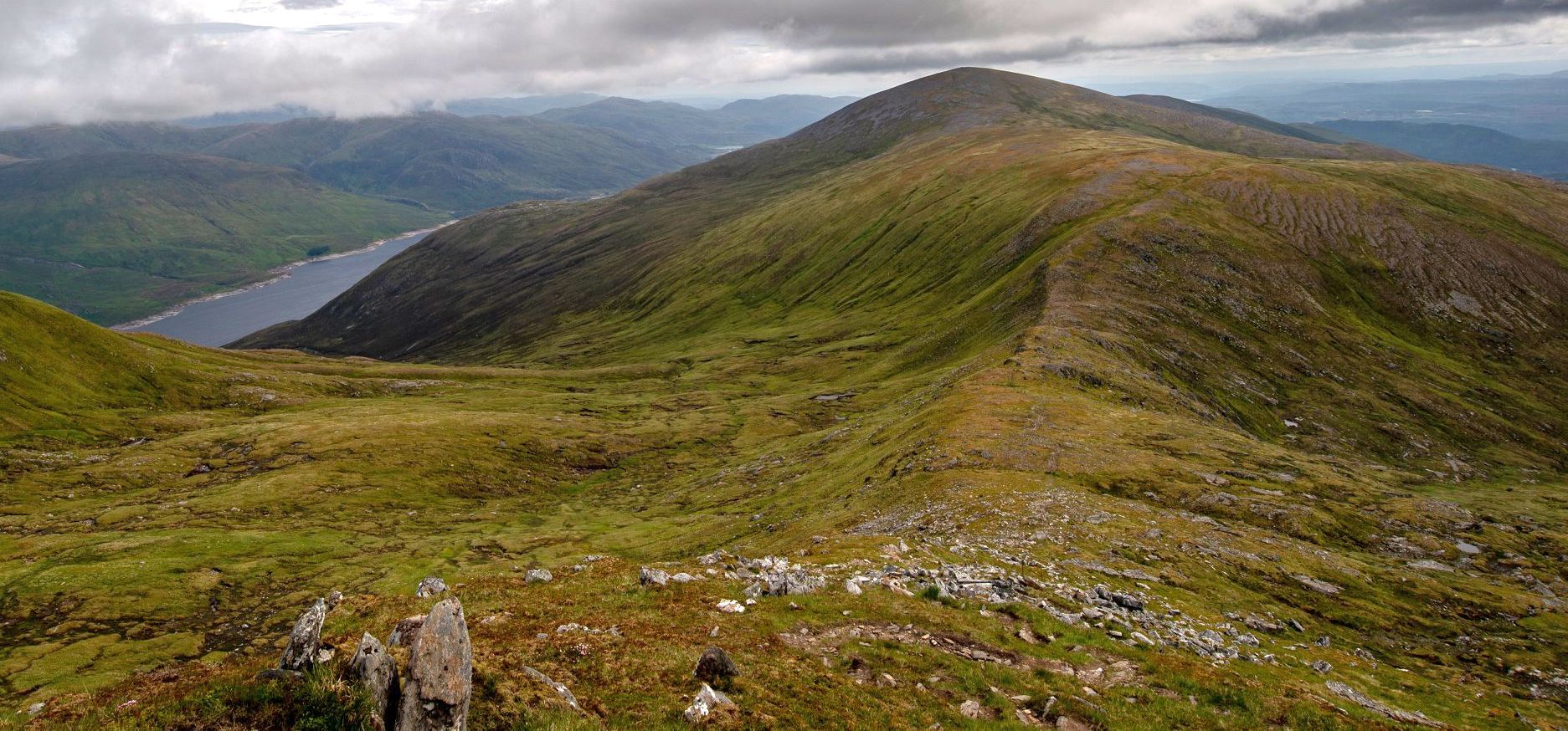 Toll Creagach from Tom a'Choinich above Glen Afric