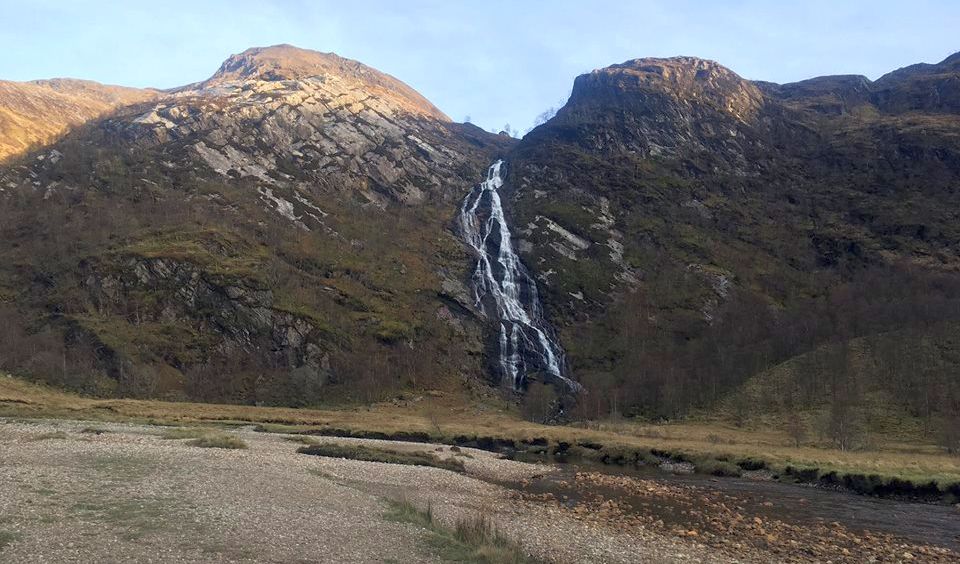 Steall waterfall in Glen Nevis