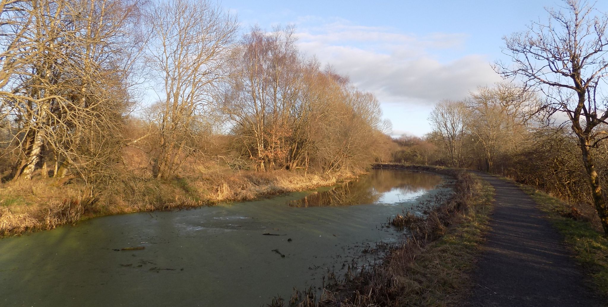 Monkland Canal at Drumpellier on outskirts of Coatbridge