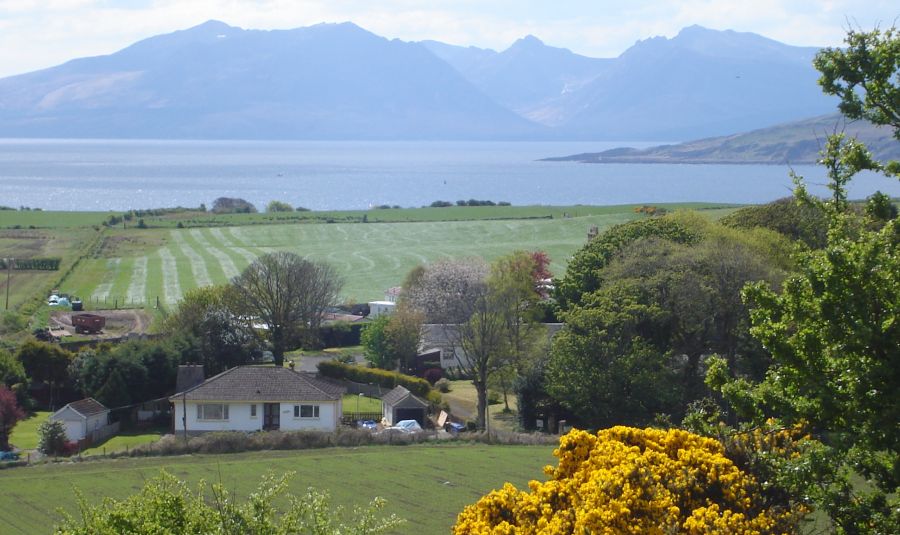 Arran Hills - the "Sleeping Warrior " from Isle of Cumbrae