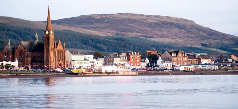 Waterfront at Largs on Ayrshire Coast of Scotland