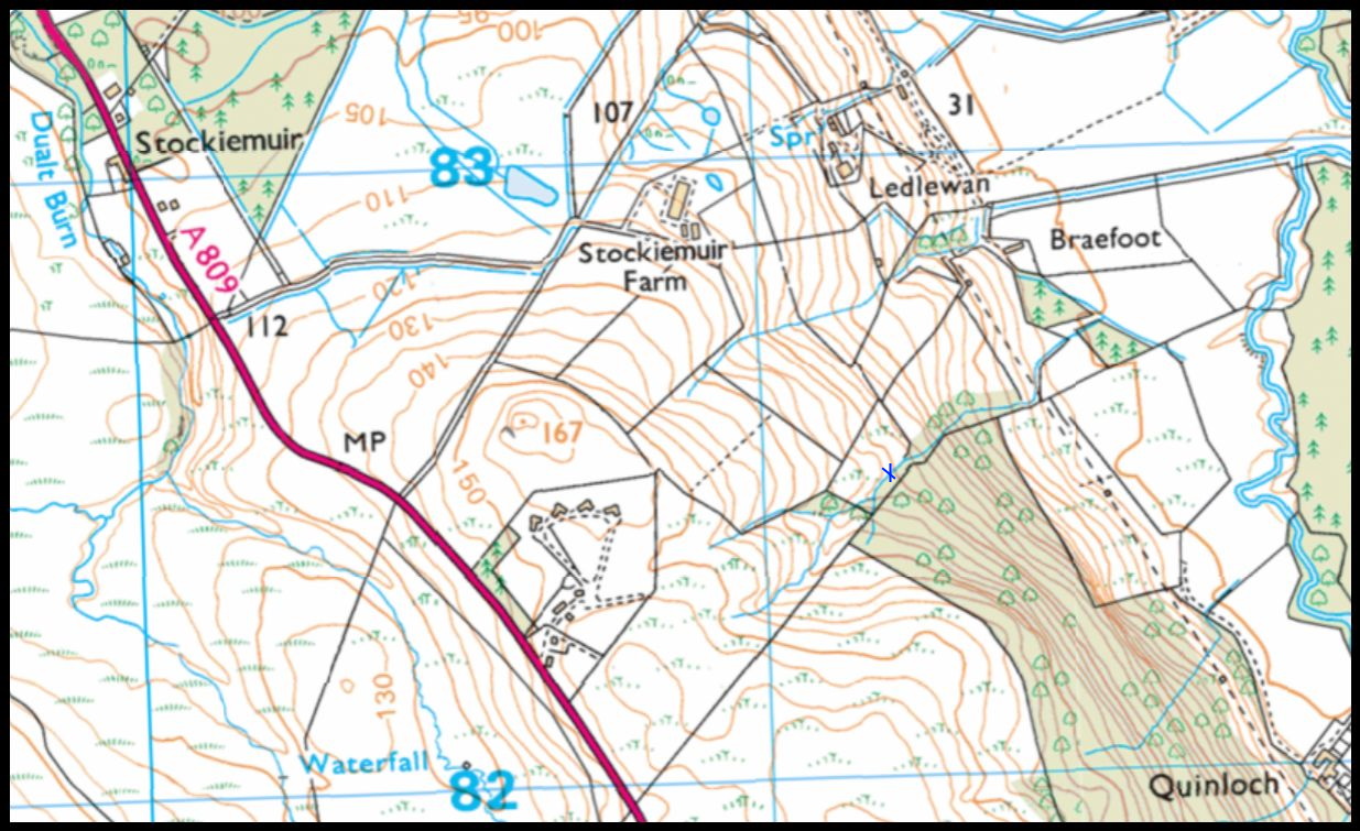 Location Map of Waterfall