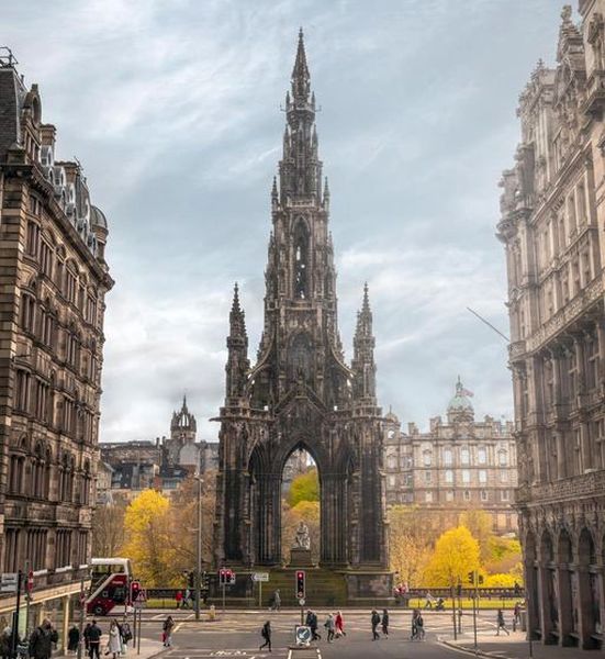 Scott Monument in Edinburgh City Centre