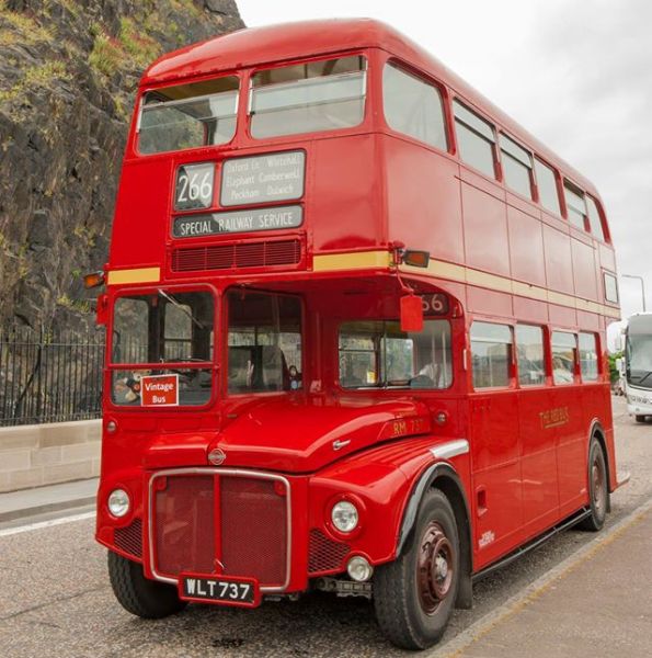 Vintage Bus in Edinburgh