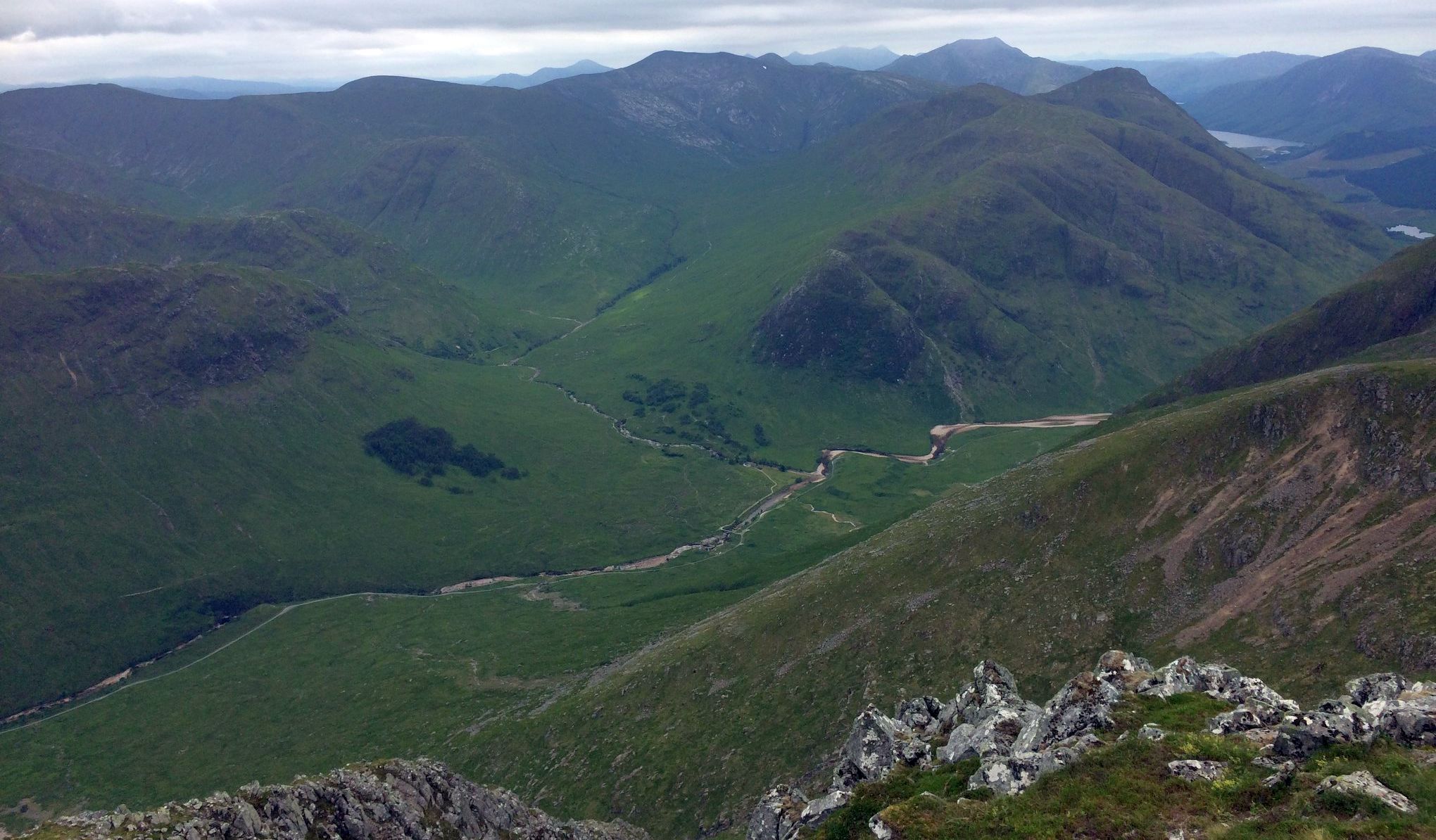 Glen Etive from Buachaille Etive Mor