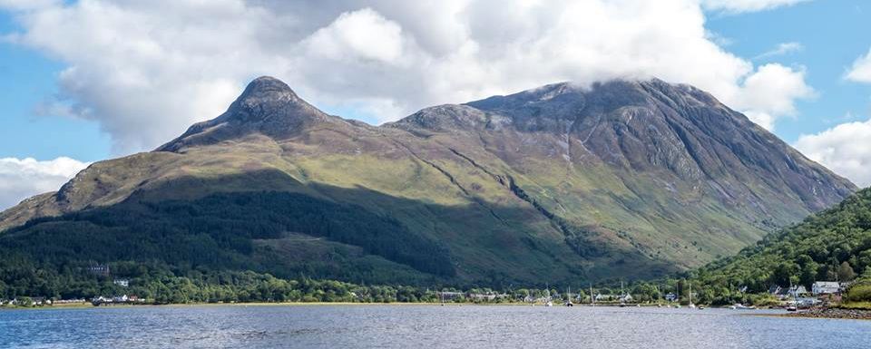 Pap of Glencoe and Aonach Eagach Ridge across Loch Leven