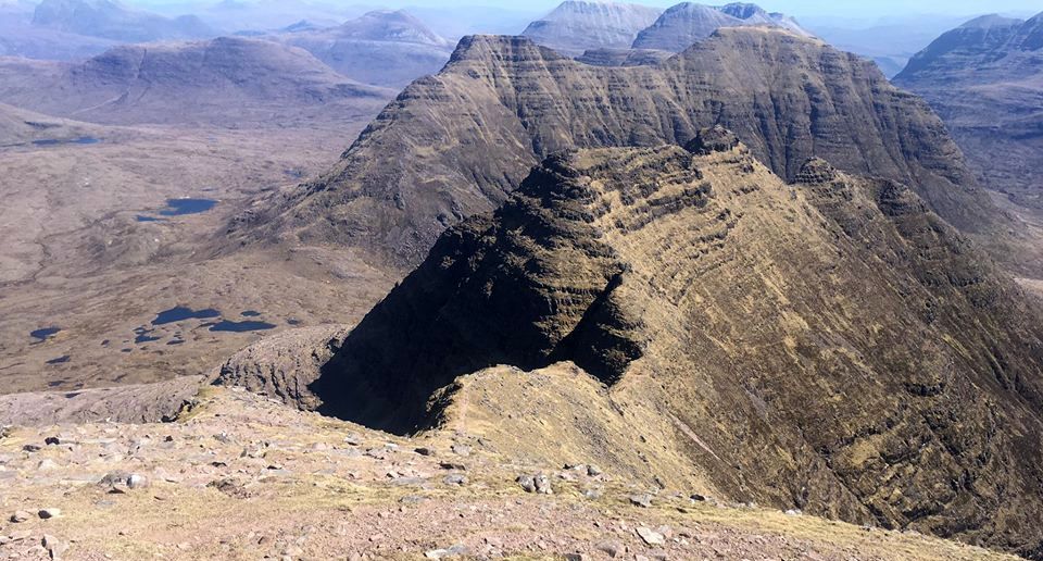 The "Horns" of Beinn Alligin in the Torridon Region of the NW Highlands of Scotland