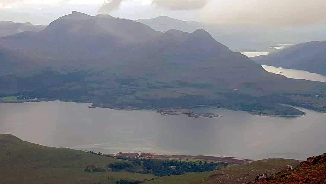 Beinn Damh above Loch Torridon from Beinn Alligin