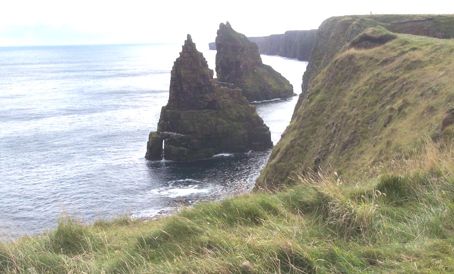 Duncansby Sea Stacks at John O' Groats on the Northern Coast of Scotland