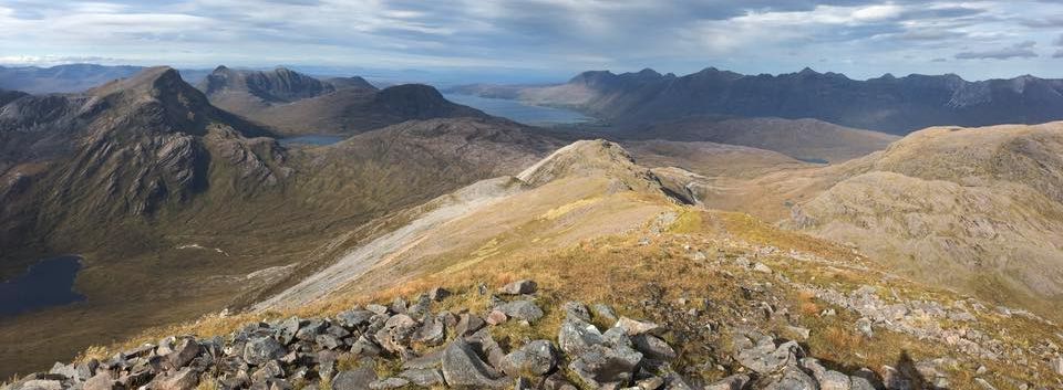 Loch Torridon and Torridon Peaks from Sgorr Ruadh in NW Scotland