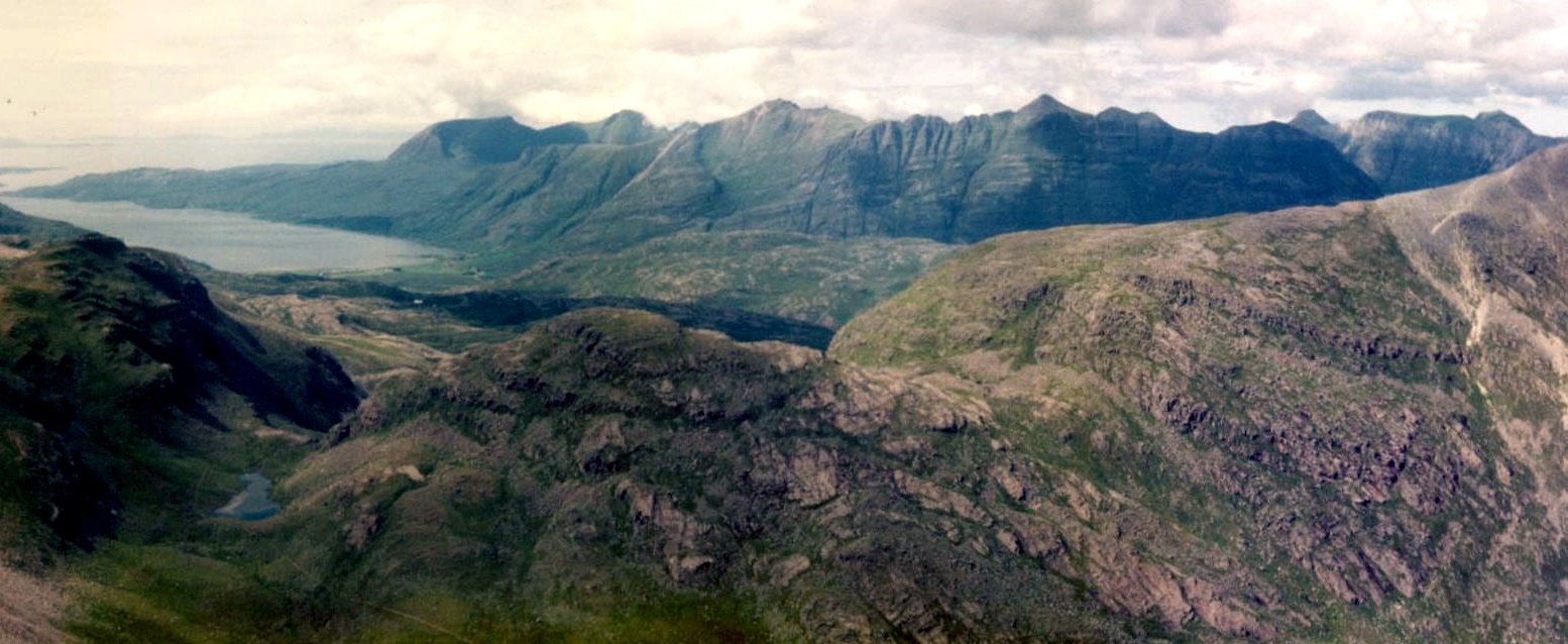 Liathach beyond Beinn Liath Mhor from Sgorr Ruadh