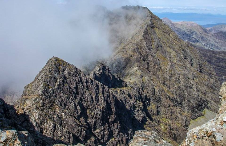 Sgurr Thormaid and Sgurr a' Ghreadaidh from Sgurr nan Banandich on the Skye Ridge