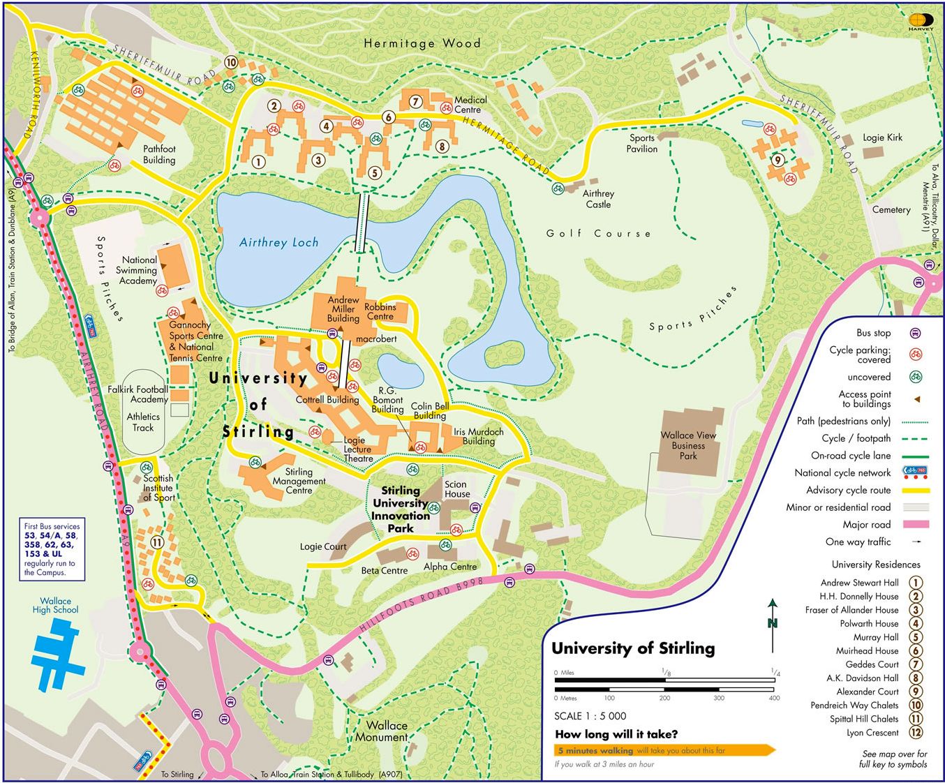 Photographs and map of the historic City of Stirling in Central ...