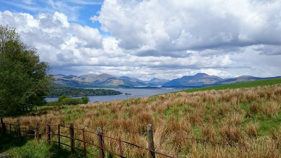 Luss Hills above Loch Lomond and Ben Lomond