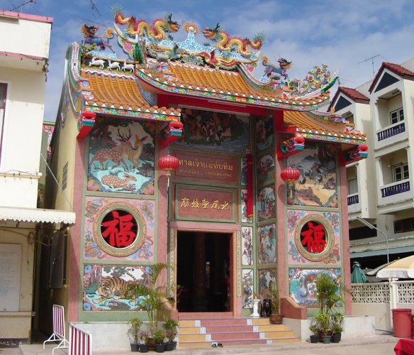 Chinese Temple in Phitsanulok in Northern Thailand