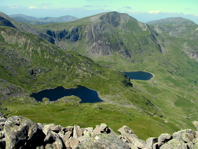 Y Garn and Lyn Ogwen in Wales