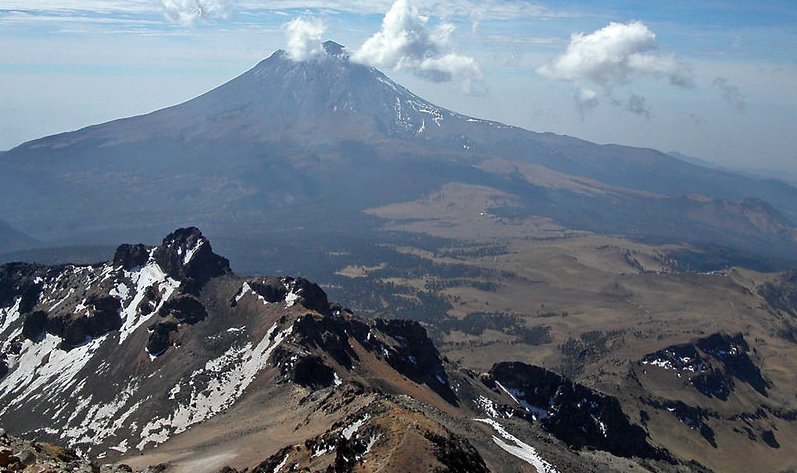 Popocatpetl from Iztacchuatl.