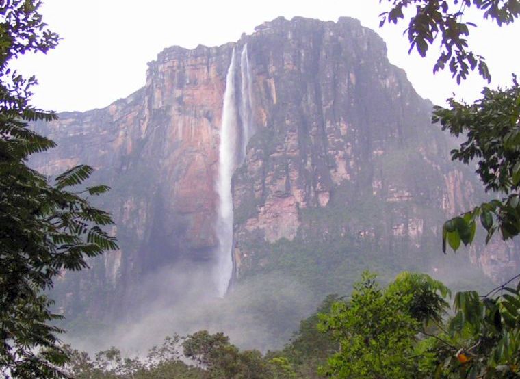 Angel Falls ( Salto Angel ) in Venezuela